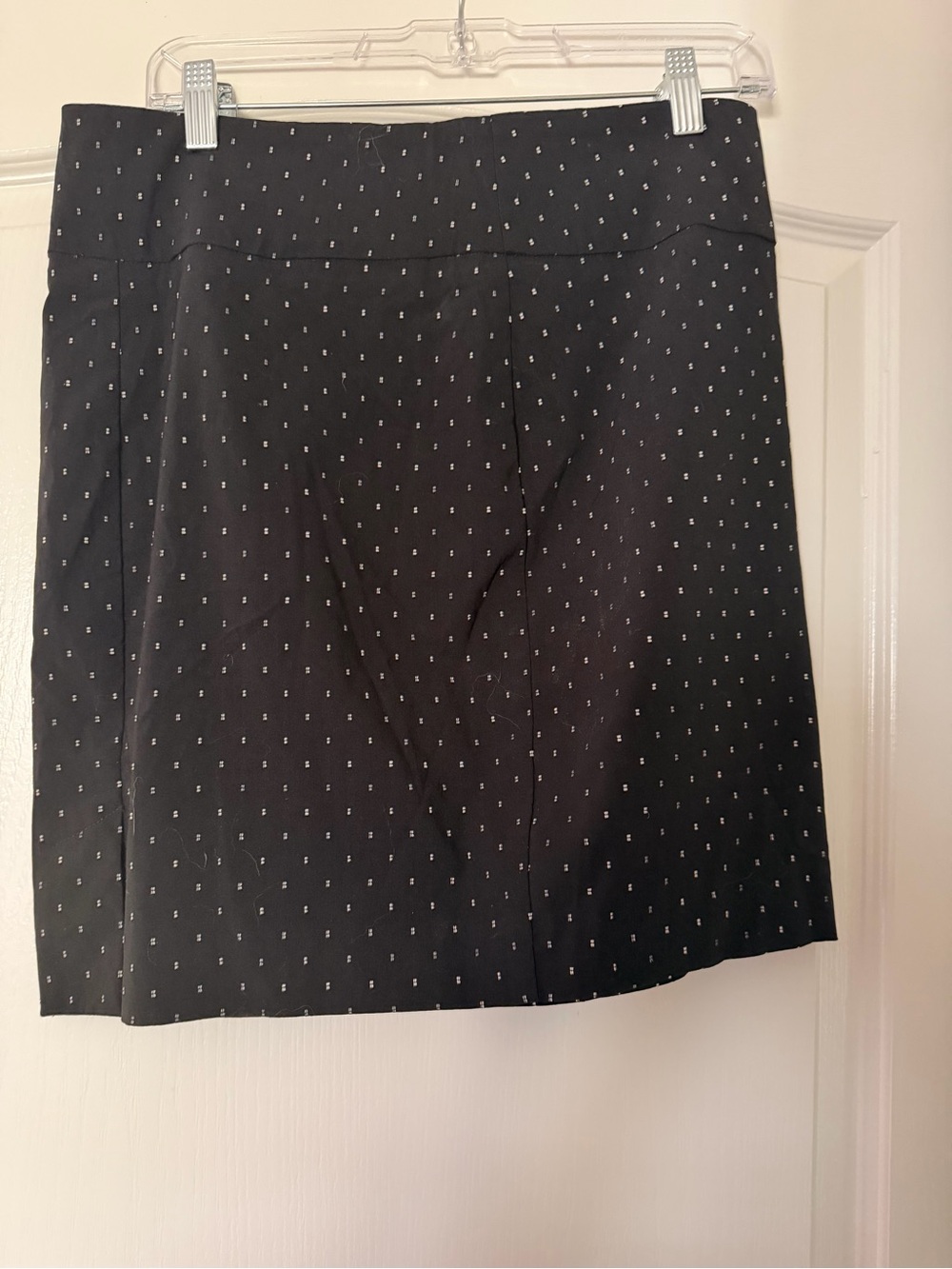 Classic Black Dot Print A-Line Skirt-LP